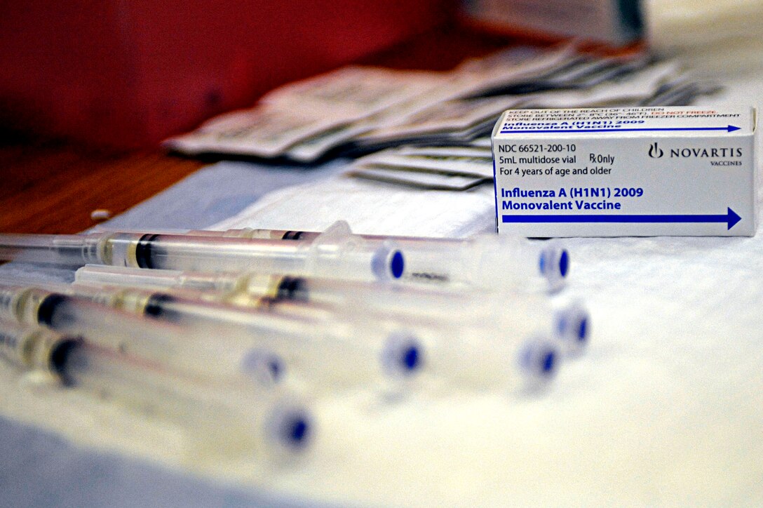 The H1N1 flu shot is now available for all service members at the 28th Medical Group clinic immunizations office. Dependants of service members may also receive the shot from the immunizations office, which is open Monday through Friday, 7:30 a.m. to 4 p.m.  (U.S. Air Force photo/Airman 1st Class Matthew Flynn)