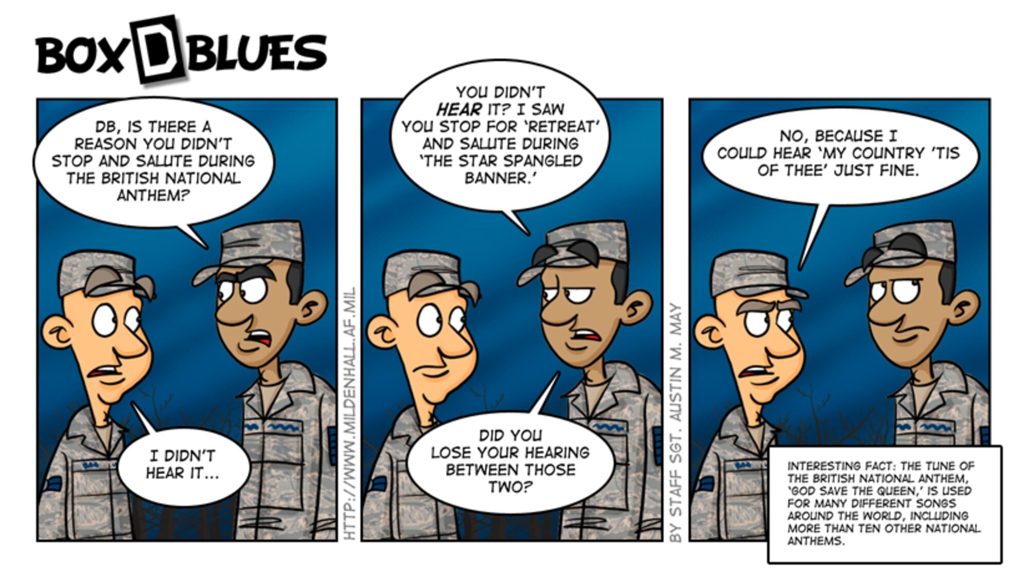 U.S. Air Force comic by Staff Sgt. Austin M. May