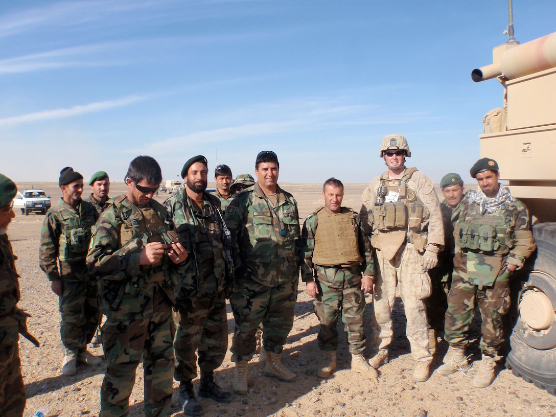 The Advisory Training Team with Regimental Combat Team 7, opened a Joint Tactical Operation Center Sept. 3, at Camp Dwyer, Helmand province, Afghanistan. 1st Lt. Patrick Maguire, embedded training team commander and logistics and administration mentor, has been working with the Afghan National Army throughout his yearlong deployment.