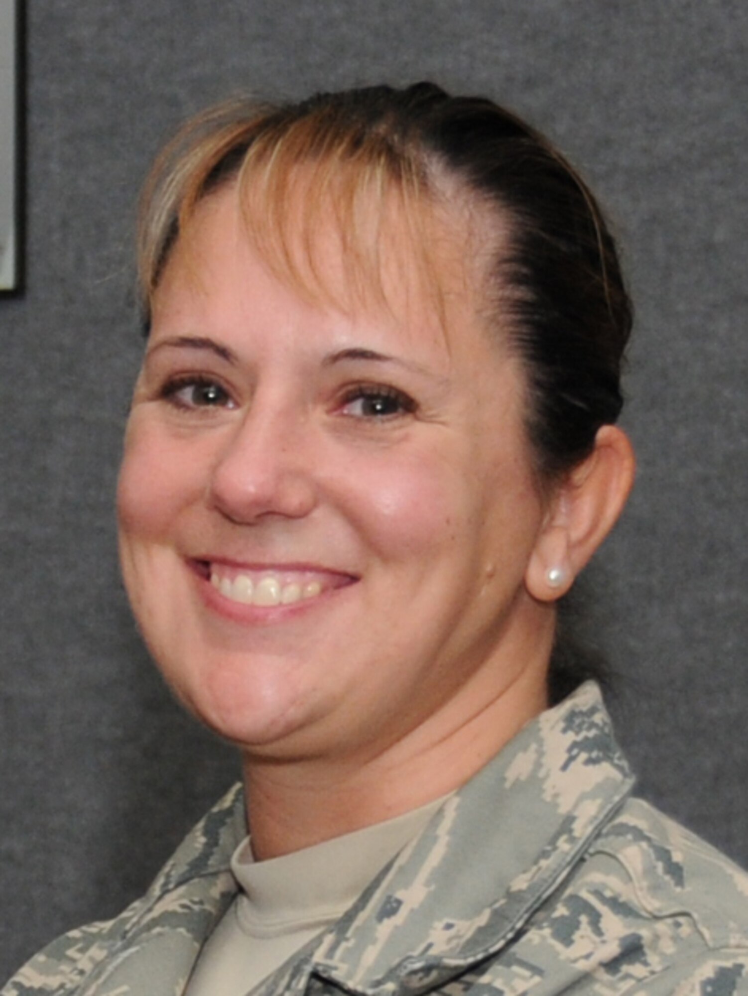 Master Sgt. Valerie Mullens, 81st Communications Squadron, was promoted to her new rank Jan,. 20 through the Stripes for Exceptional Performers program.   (U.S. Air Force photo by Kemberly Groue)