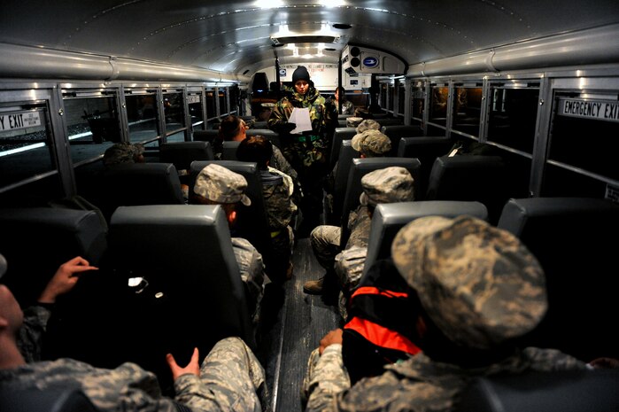 NELLIS AIR FORCE BASE, Nev. -- Senior Airman Phylecia Silbernagel, assigned to baggage security with the 99th Force Support Squadron, gives a pre-deployment line brief during the 99th Air Base Wing Operational Readiness Inspection, Jan. 26. (U.S. Air Force photo by Airman 1st Class Brett Clashman)






















  












 











































  












 
























