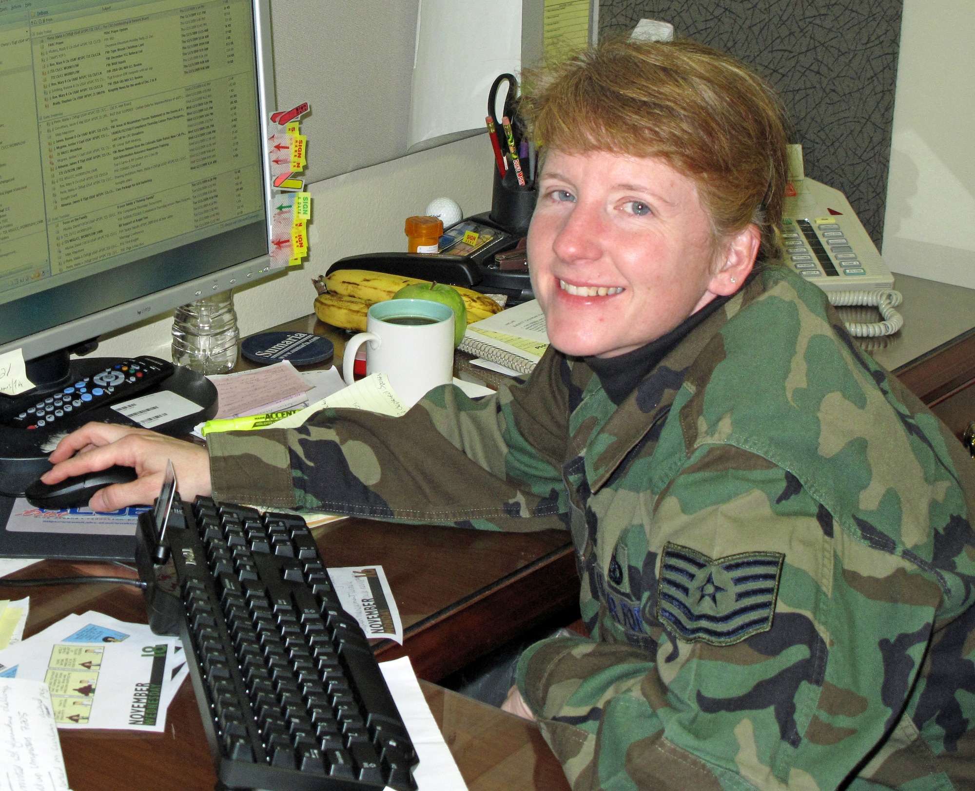 Tech. Sgt. Cheryl Benefield was selected for this week's First Knight award. This award is designed to recognize outstanding Airmen each week for the work they do every day. (Courtesy photo)
