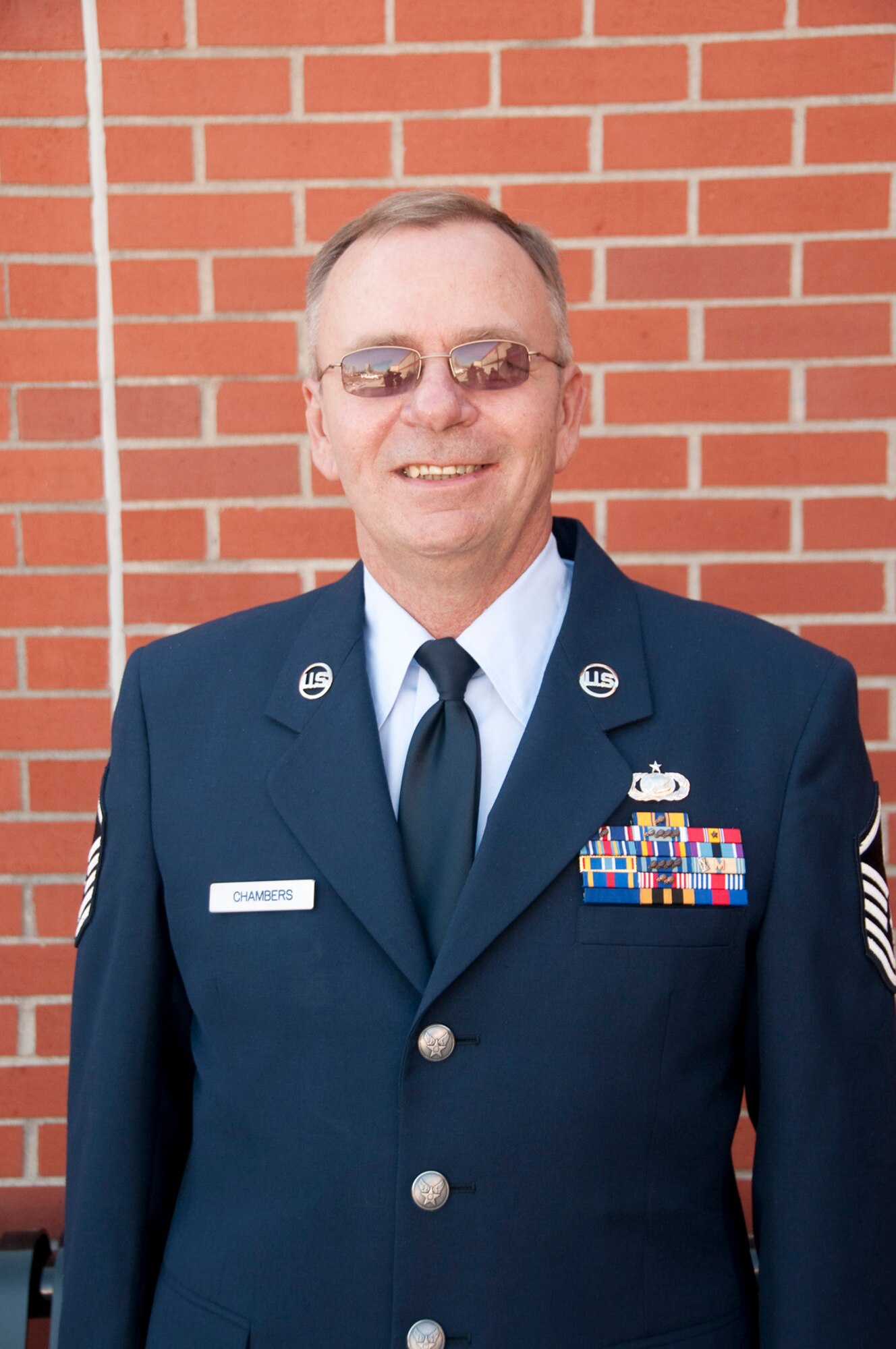 Master Sgt. Gary Chambers is awarded 1st Sgt. of the year at the 139th Airlift Wing.