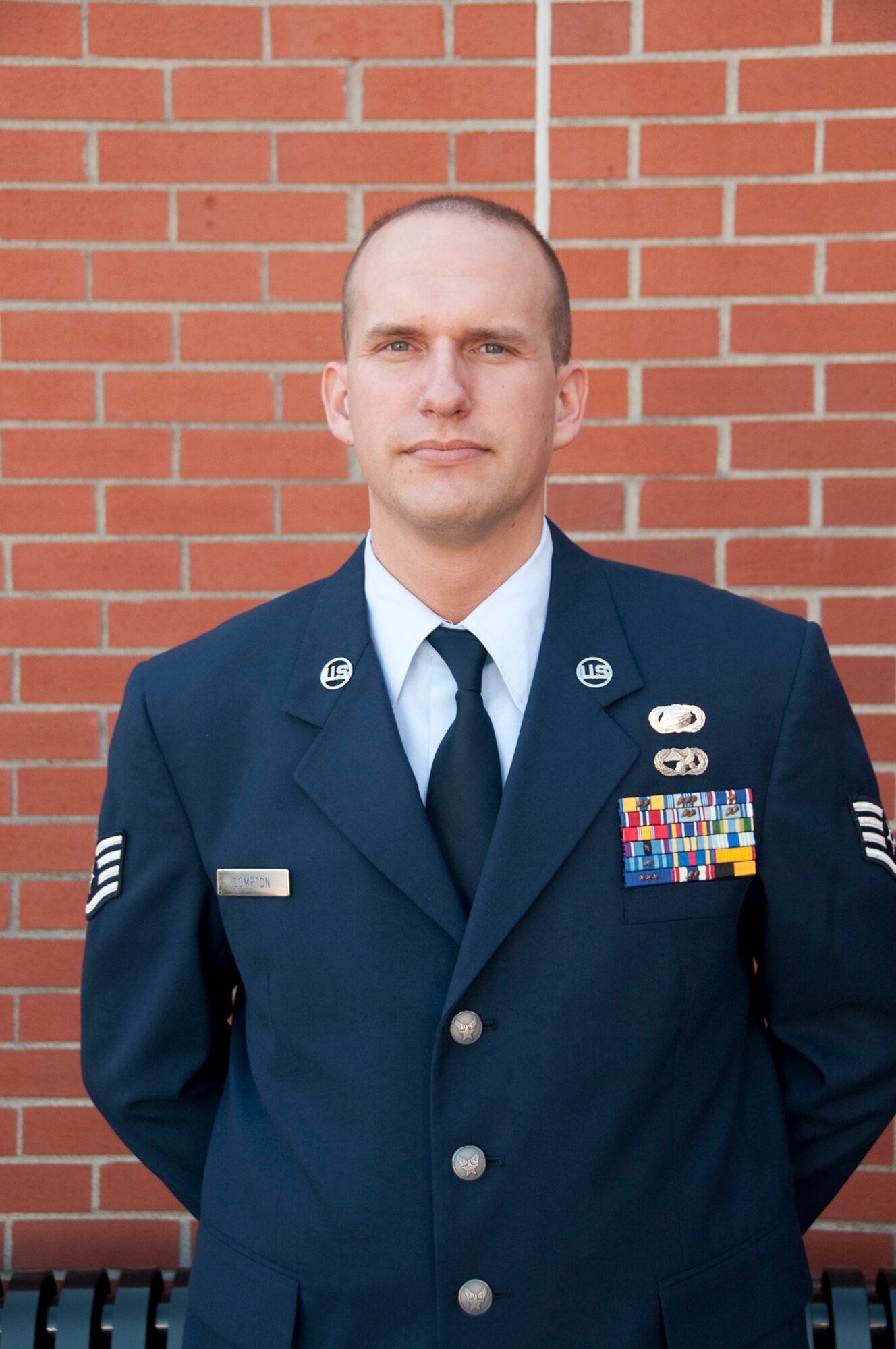 Staff Sgt. Charles Compton, is awarded NCO of the year at the 139th Airlift Wing.
