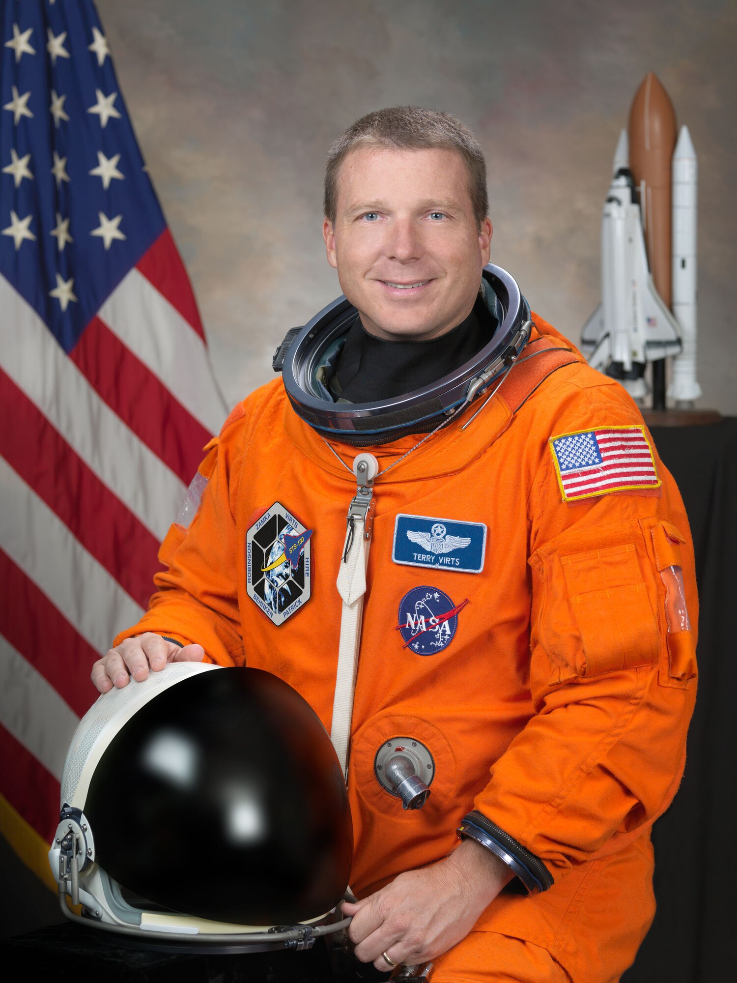 Col. Terry Virts Jr., a 1989 graduate of the Air Force Academy, will pilot the Space Shuttle Endeavour during the STS-130 mission scheduled for Feb. 7, 2010. The mission will be NASA's 32nd to the International Space Station and Colonel Virts' first trip to space. He is an F-16 Fighting Falcon pilot and test pilot with more than 3,800 flying hours and 45 combat missions. (NASA photo)
