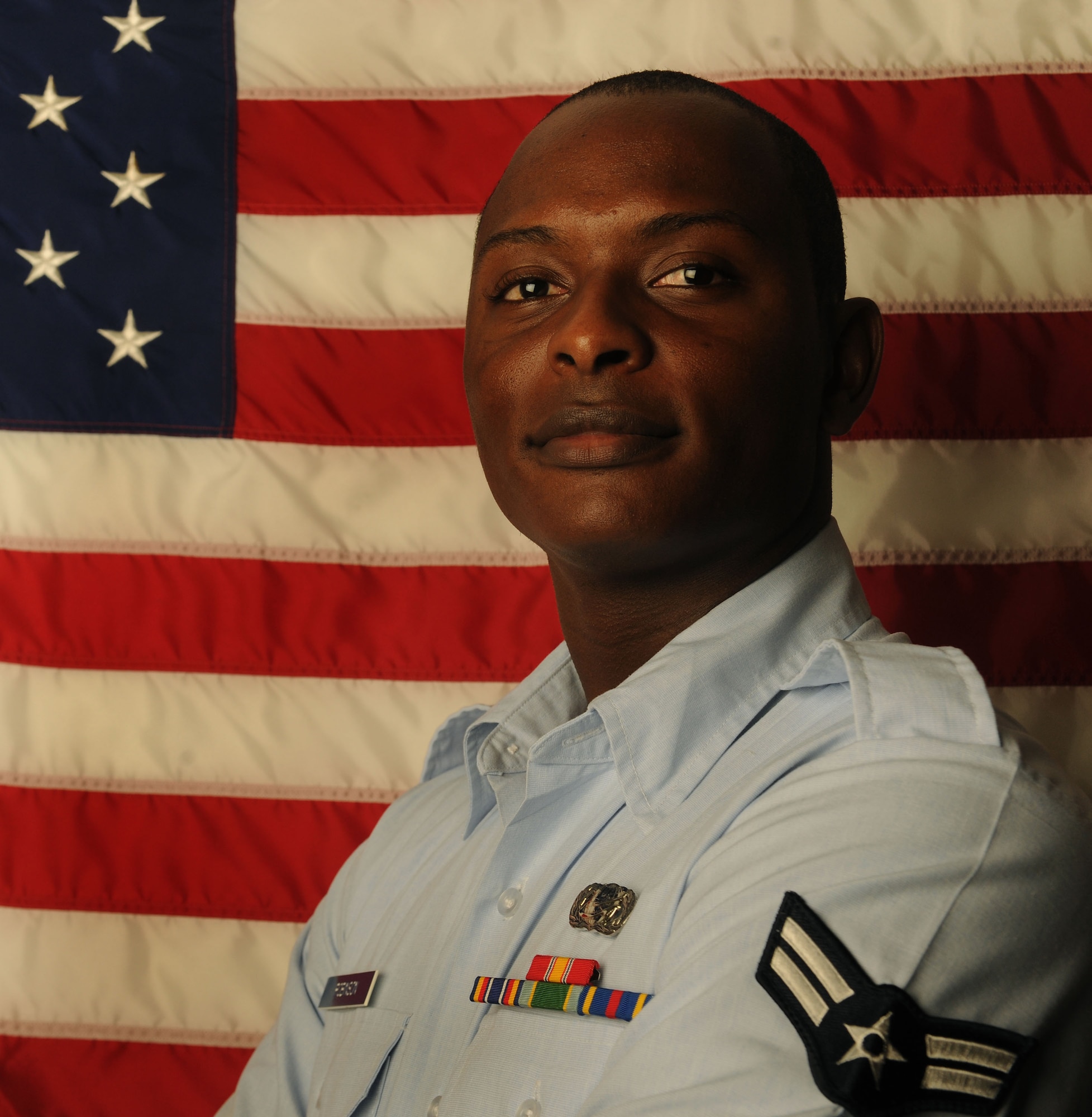 MOODY AIR FORCE BASE, Ga. -- Airman 1st Class Rangel Robinson, 23rd Force Support Squadron customer support representative, is now a United States citizen. Airman Robinson was born in Costa Rica and obtained his U.S. citizenship to become eligible for certain jobs in the Air Force. (U.S. Air Force photo by Airman 1st Class Benjamin Wiseman/RELEASED)