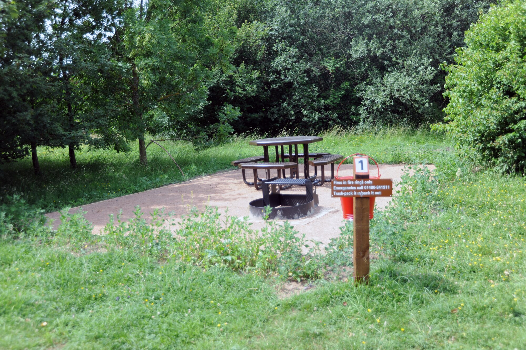 RAF MOLESWORTH, United Kindom - There are five camp sites that can be rented for free from Outdoor Recreation. Each camp site has a fire pit and picnic table. To reserve a site call 268-3709. (U.S. Air Force photo by Staff Sgt. Joel Mease)
