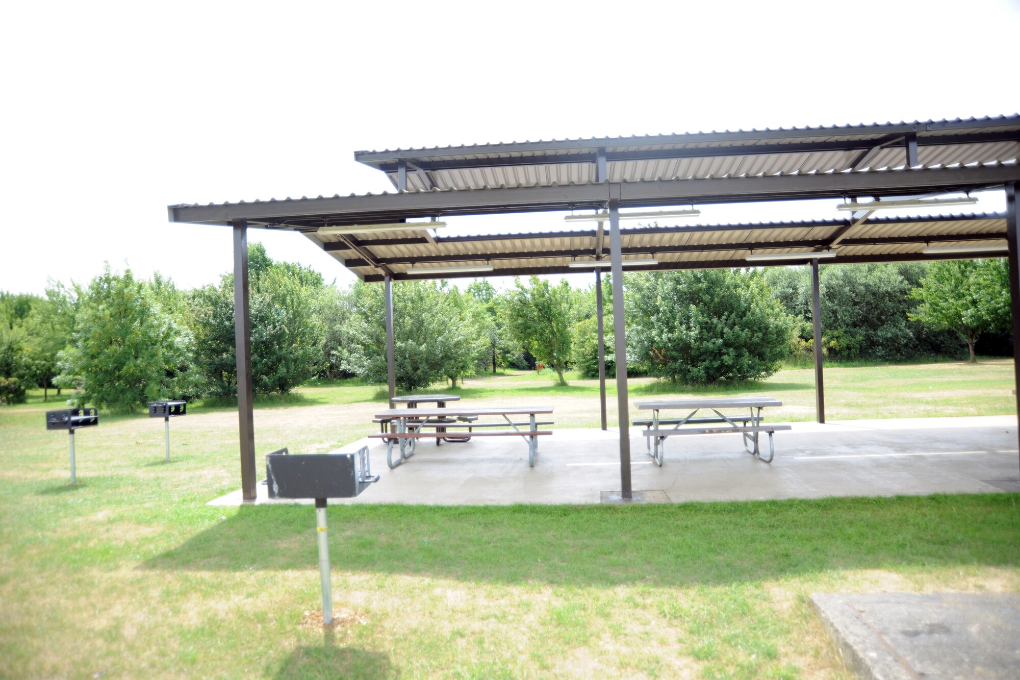 RAF MOLESWORTH, United Kindom - There are five camp sites that can be rented for free directly across this pavillion here. To reserve a site call 268-3709. (U.S. Air Force photo by Staff Sgt. Joel Mease)