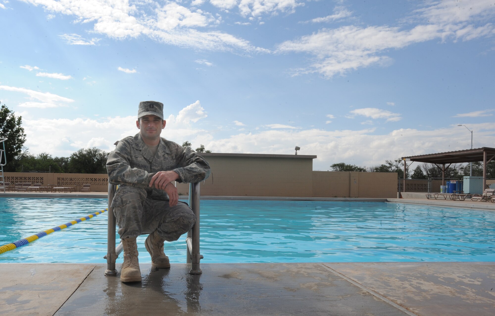 U.S. Air Force Capt. Ken Corigliano, 11th Intelligence Squadron, Detachment 2, placed 12th in the 2010 Armed Forces Triathlon Championship June 5, 2010. Captan Corigliano dedicated countless hours training for the triathlon. (U.S. Air Force Photo by Airman 1st Class Maynelinne De La Cruz/Released)