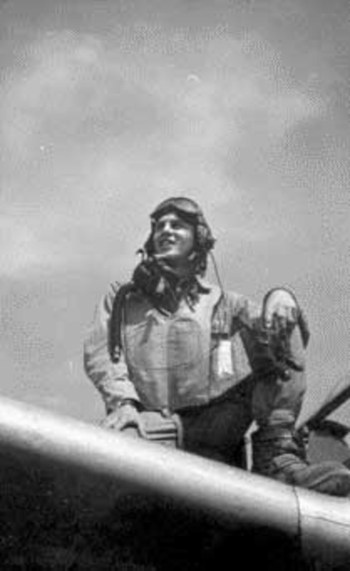 1st Lt. Jim Graham stands on the wing of his P-38 "Ginny," one of the 71st Fighter Squadron's fleet during World War II. (Photo courtesy/Jim Graham)