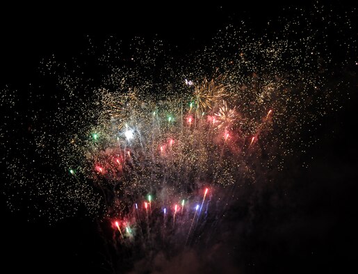 Wright-Patt will celebrate Independence Day on June 28 with an 18-minute fireworks display.  (U.S. Air Force photo by Senior Airman Caleb Pierce)