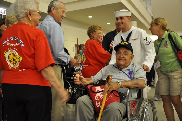 Rob R. Holba visited Washington D.C. with the Honor Flight Network Program, which is designed to give World War II veterans the opportunity to visit the World War II memorial free of charge. Mr. Holba served in the Army during World War II and primarily served in the Pacific theater, where he bounced around from various locations as part of a transportation company, until he found himself assigned to an American prisoner of war camp. (Courtesy photo)