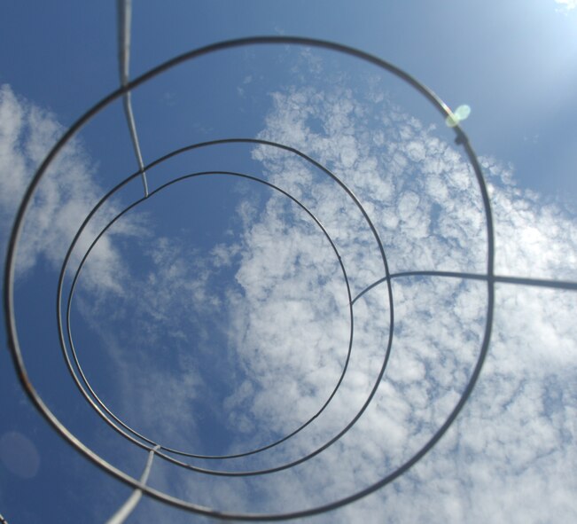 MINOT AIR FORCE BASE, N.D. – If you are looking up from this spot, your thumb might be a shade of green. (U.S. Air Force photo by Laurie Arellano)