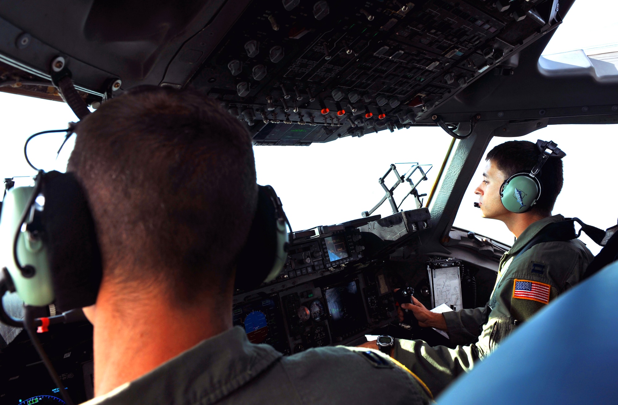 100630-F-4406D-041 SHAW AIR FORCE BASE, S.C.--    Every other year, Civil Air Patrol cadets, ages 12 to 21, stay at McGrady Training Center in Fort Jackson, S.C.  for a week of summer camp to get a feel for what  basic training would be like. On the fourth day of summer camp the cadets get the chance to ride in a C-17. This year the pilot was Capt. Edward Sutton, a graduate of the same summer program.  (U.S. Air Force photo/ Airman 1st Class Tabatha L. Duarte)