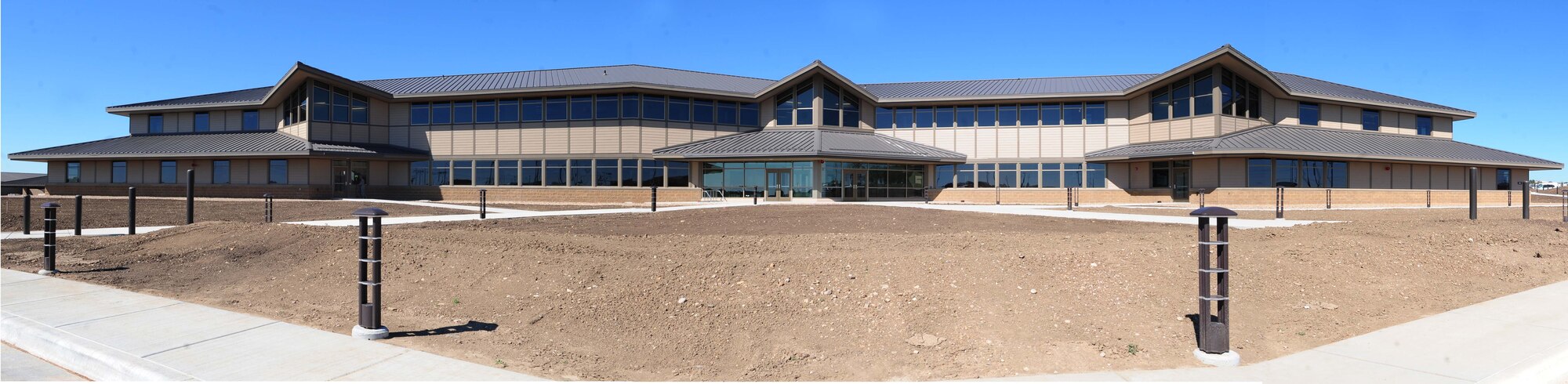 ELLSWORTH AIR FORCE BASE, S.D. - The 28th Civil Engineer Squadron building officially opened for business, July 7. The building has combined multiple 28 CE components which were previously divided throughout five different buildings and is estimated to cut energy costs by 40 percent. (U.S. Air Force Photo/Airman 1st Class Corey Hook)