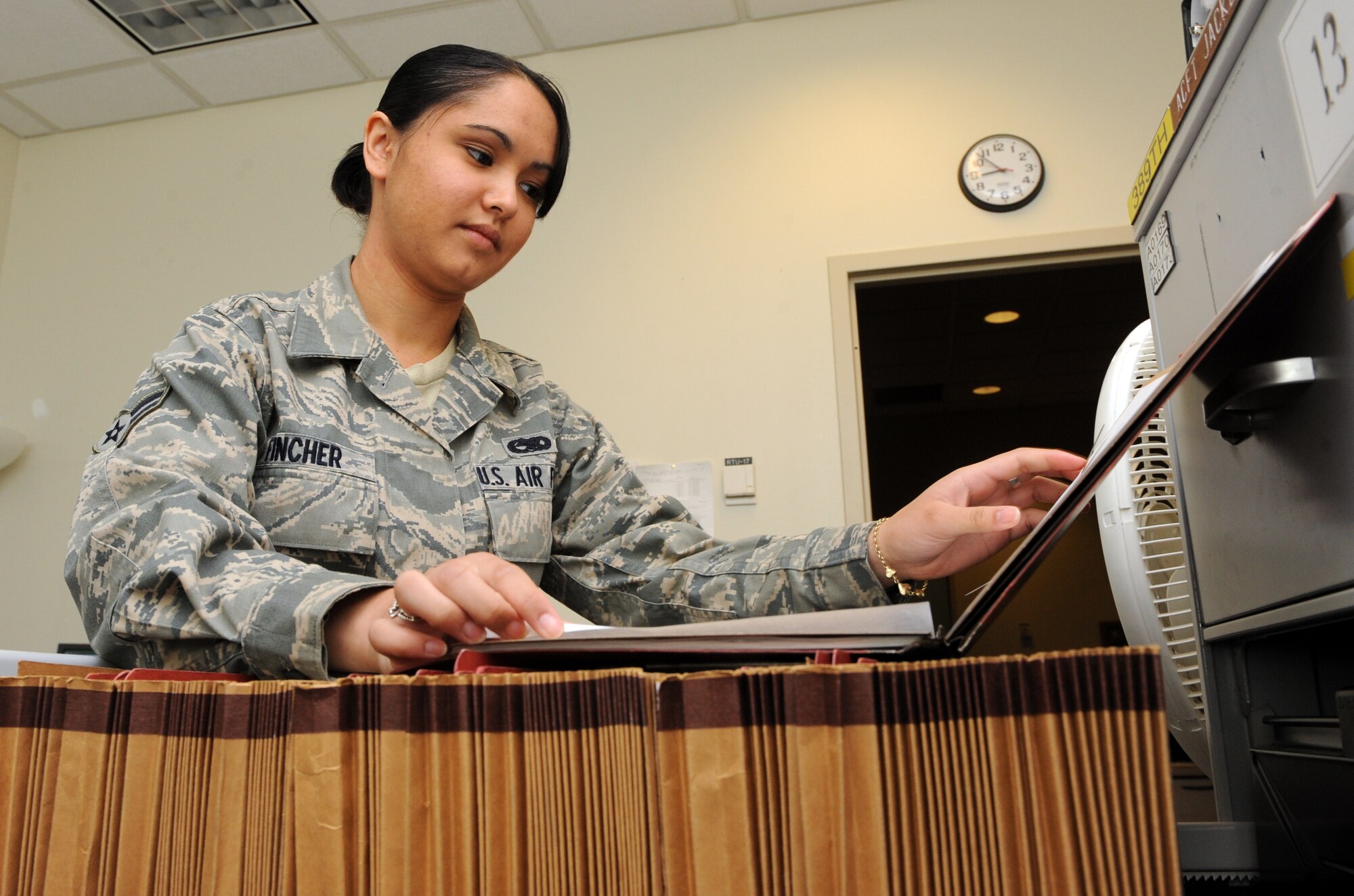 A1C Monique Fincher was selected as the 366th Maintenance Operations Squadron's Warrior of the Week. (Photo by Airman 1st Class Debbie Lockhart)