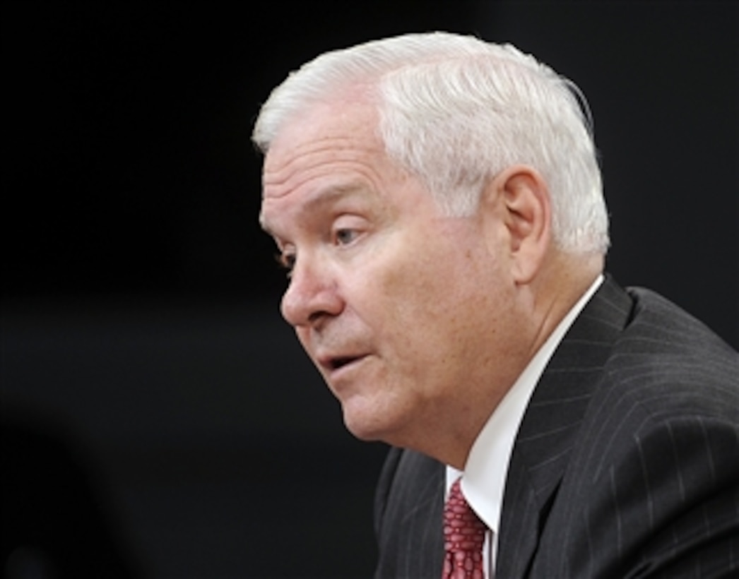 Secretary of Defense Robert M. Gates answers a question during a press conference in the Pentagon in Arlington, Va., on July 8, 2010.  Gates briefed and announced the nomination of U.S. Joint Forces Commander Gen. James Mattis, U.S. Marine Corps, as the new Commander of U.S. Central Command.  