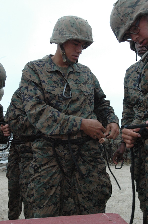 Pvt. David K. Holt, Platoon 2173, Co. H, graduates from recruit training today.