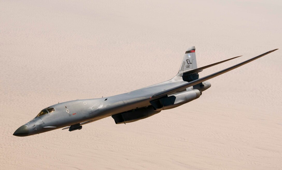 A B-1B Lancer achieved 10,000 flight hours, June 12. (U.S. Air Force courtesy photo)