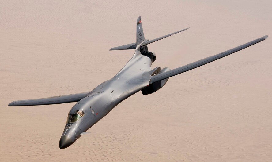 A B-1B Lancer achieved 10,000 flight hours, June 12. (U.S. Air Force courtesy photo)