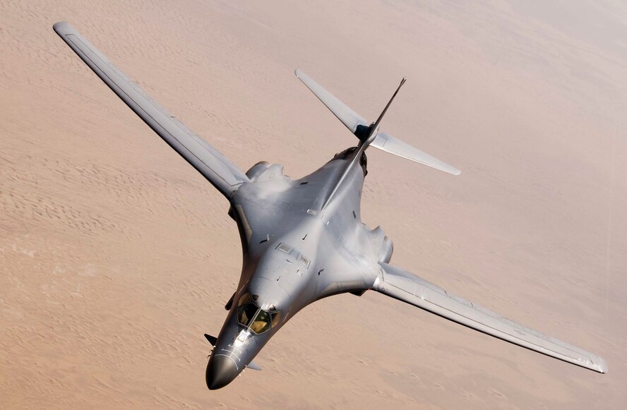 A B-1B Lancer achieved 10,000 flight hours, June 12. (U.S. Air Force courtesy photo)