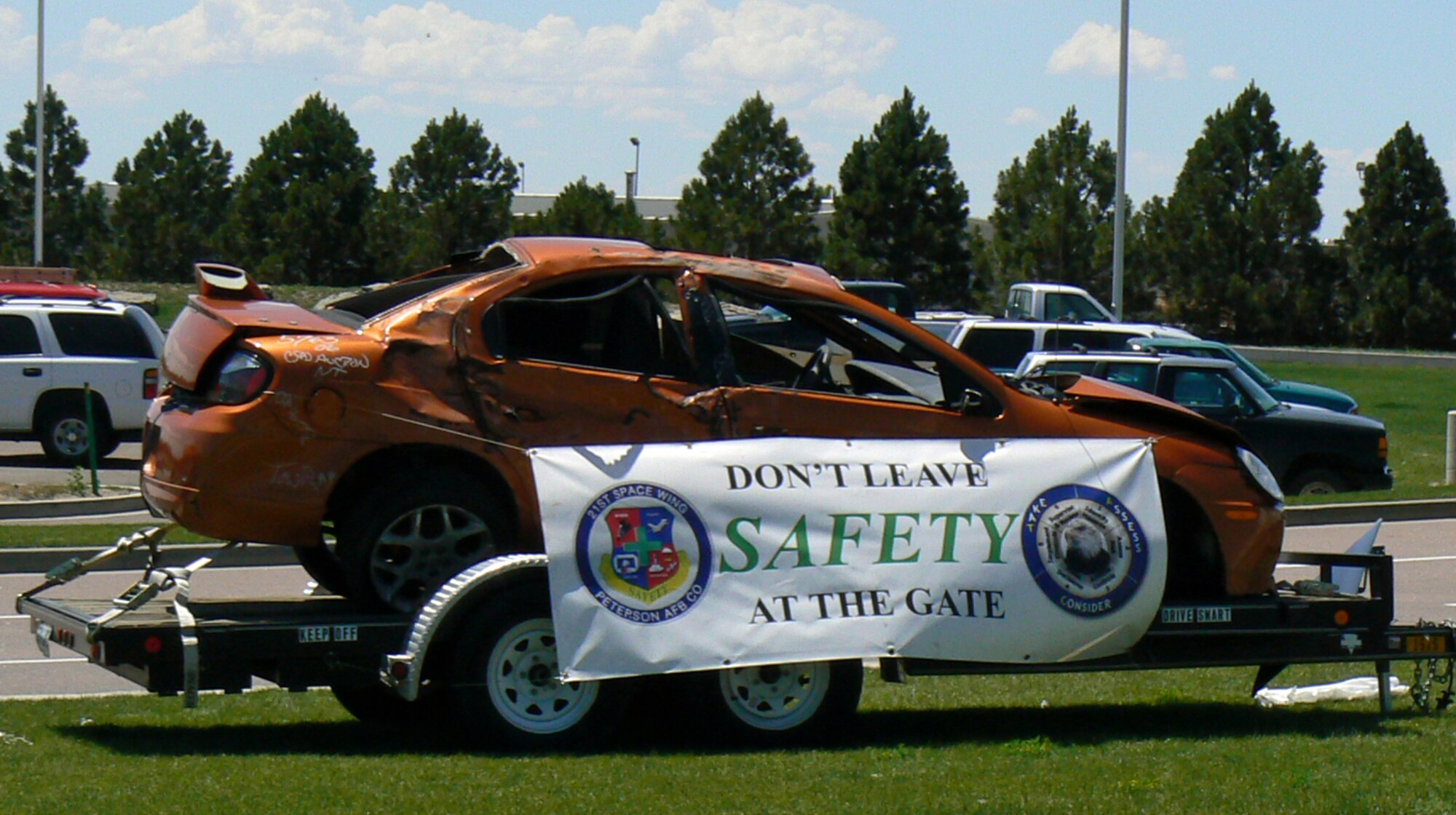 Not wearing a seatbelt cost a passenger in this vehicle her life. The Air Force is nearly half way through its 101 Critical Days of Summer, that time of year from the beginning of the Memorial Day weekend to the end of the Labor Day weekend when the Air Force traditionally has an increased number of mishaps, especially those occurring in off-duty activities. The leading cause of fatal mishaps during this period has been off-duty private motor vehicle mishaps; the second highest number of fatalities has involved water sports and drowning. Use a wingman, take care of each other, be responsible on and off duty, and ACT - assess, consider, and take appropriate action - when confronting an unsafe situation. (U.S. Air Force photo/Luis Harris)