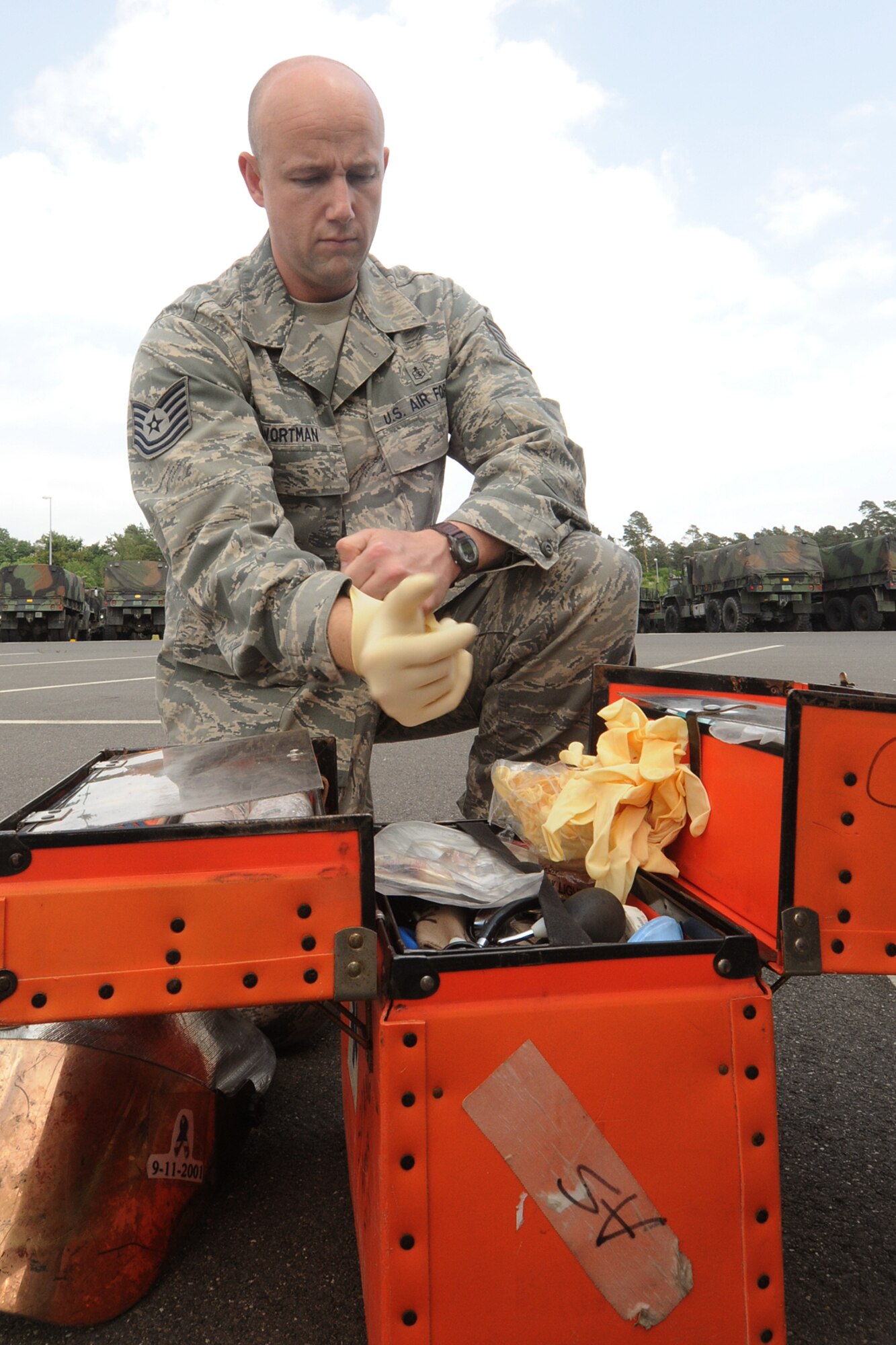 SPANGDAHLEM AIR BASE, Germany -- Tech. Sgt. Chuck Wortman, 606th Air Control Squadron independent duty medical technician, is the 52nd Fighter Wing Top Saber Performer for the week of July 9-15. (U.S. Air Force photo/Staff Sgt. Logan Tuttle)

