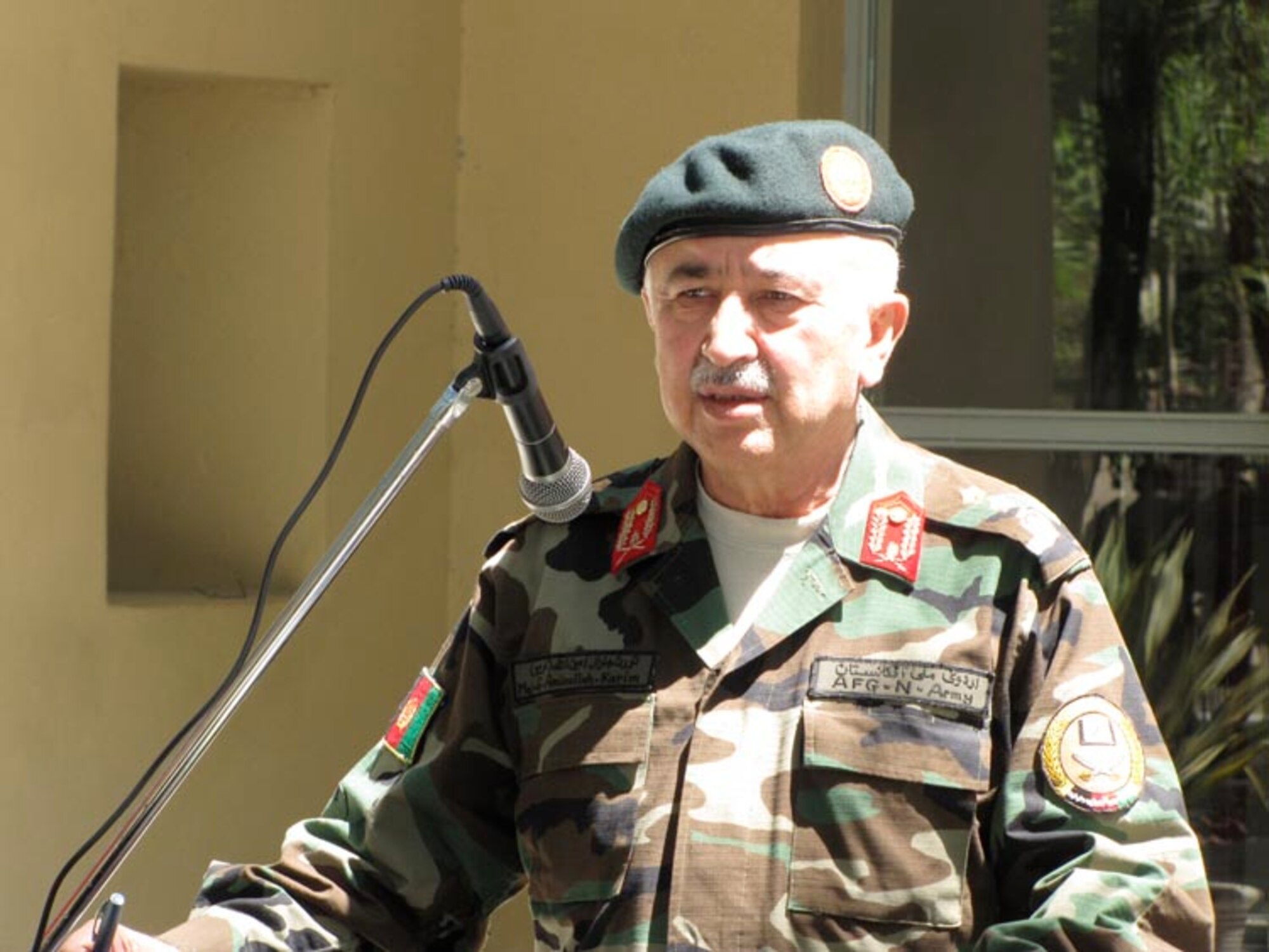 Non-Commissioned Officers graduate from the Team Leader Course of the Afghan Air Force on the Afghan Air Force base in Kabul on Jul. 11, 2010 (U.S. Navy photo by Mass Communications Specialist First Class Elizabeth Burke/RELEASED).