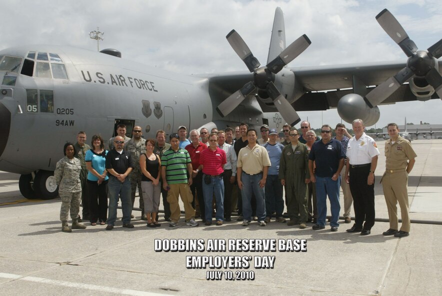 Employers who employ reservists assigned to Dobbins Air Reserve Base were treated to a base tour and an orientation flight in a C130 Hercules Transport here on July 10. (U.S. Air Force Photo/Don Peek)