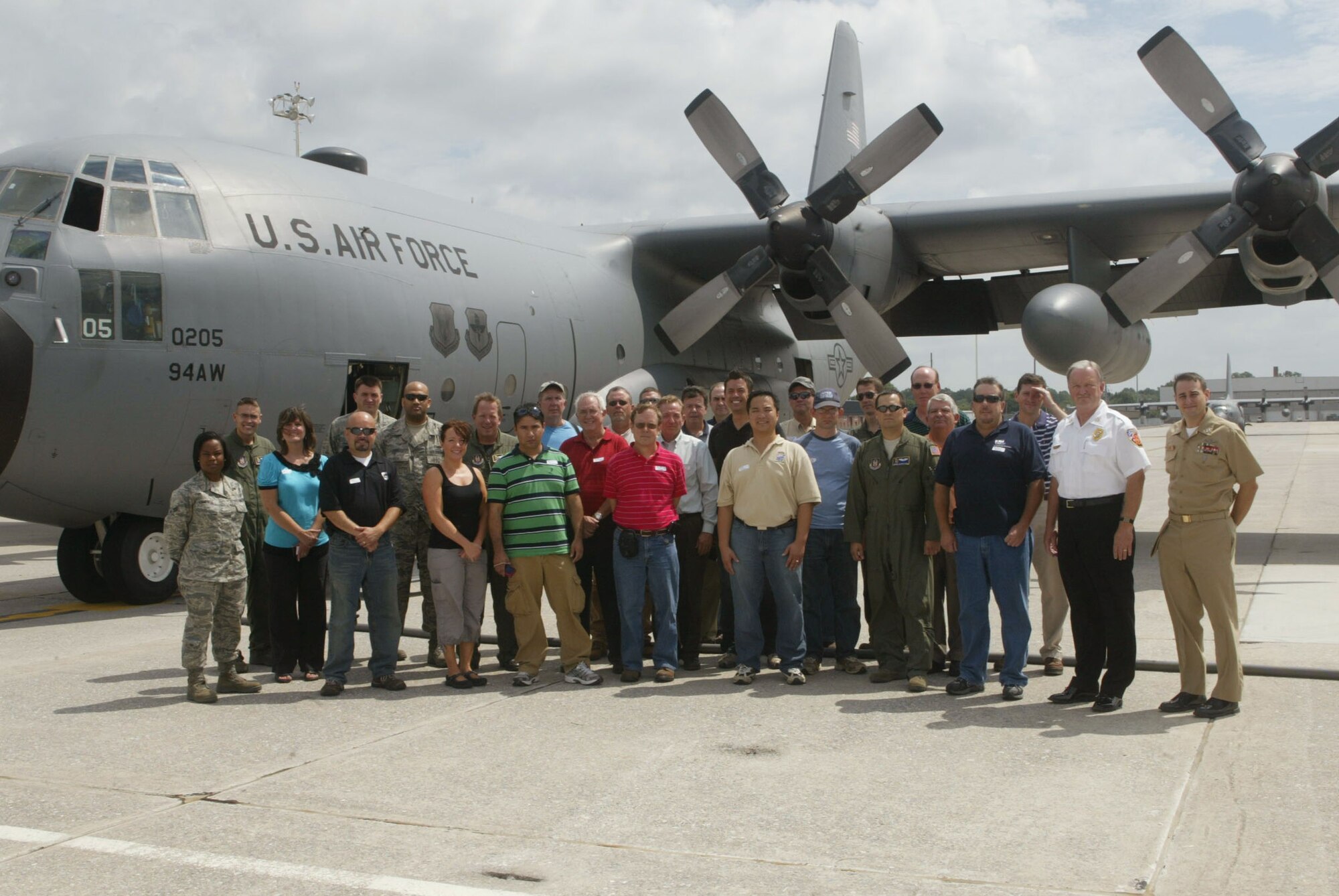 Employers who employ reservists assigned to Dobbins Air Reserve Base were treated to a base tour and an orientation flight in a C130 Hercules Transport here on July 10. (U.S. Air Force Photo/Don Peek)
