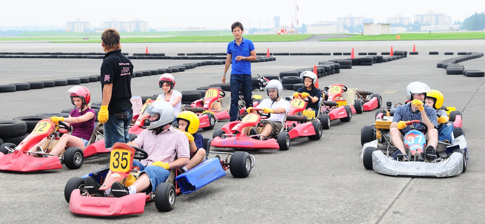 YOKOTA AIR BASE, Japan -- People enjoy a go cart ride July 3 during Celebrate America. The event held here brought a taste of America to those stationed overseas and consisted of carnival games, a petting zoo, and a fireworks finale. (U.S. Air Force photo/Airman 1st Class Sean Martin)