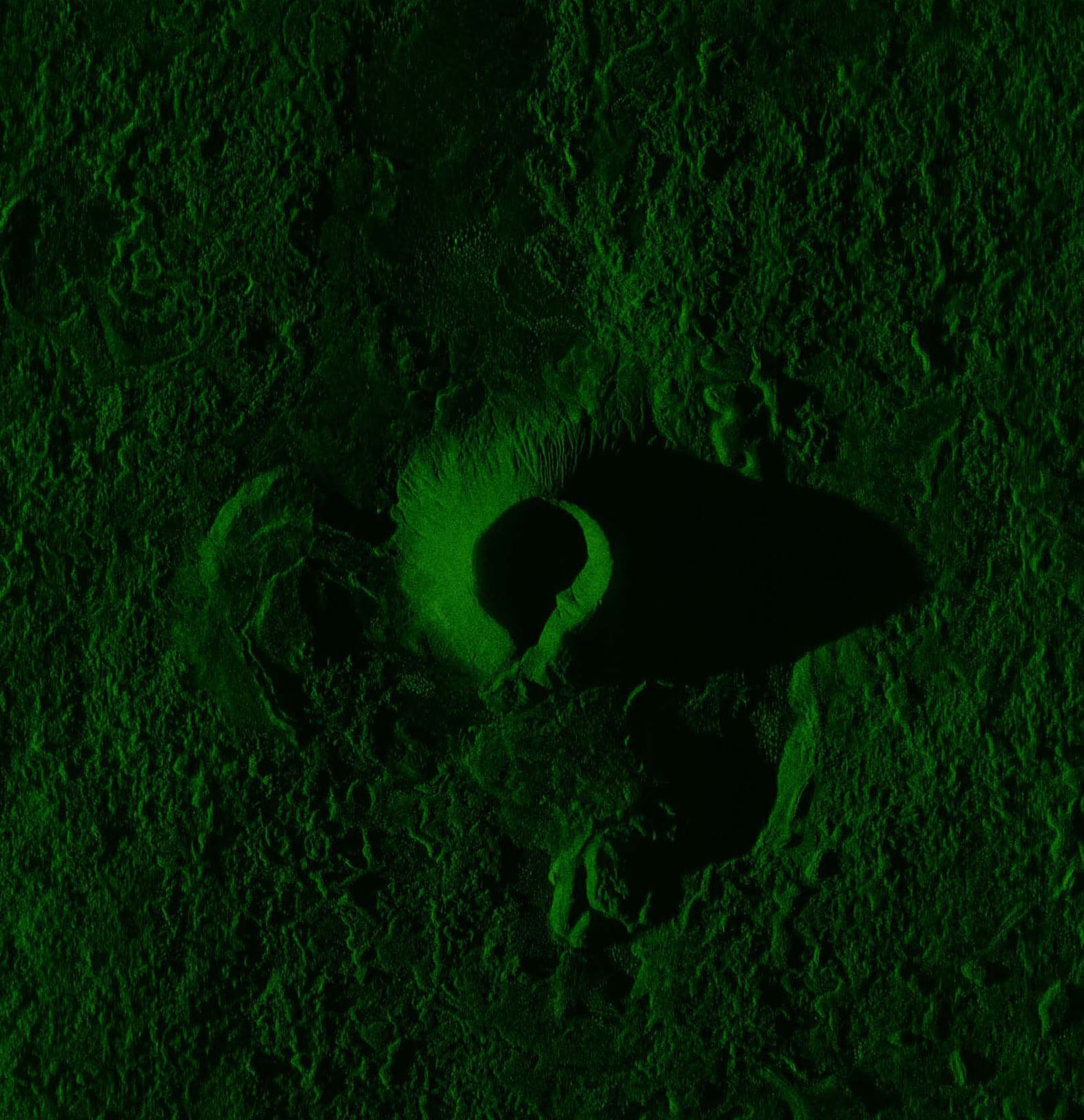 This image of an extinct volcano crater in southern California was taken during system level verification test flights of the Block 40 Global Hawk MP-RTIP sensor on the Proteus surrogate aircraft.  It shows the radar's ability to show terrain features in high detail. (U.S. Air Force image)