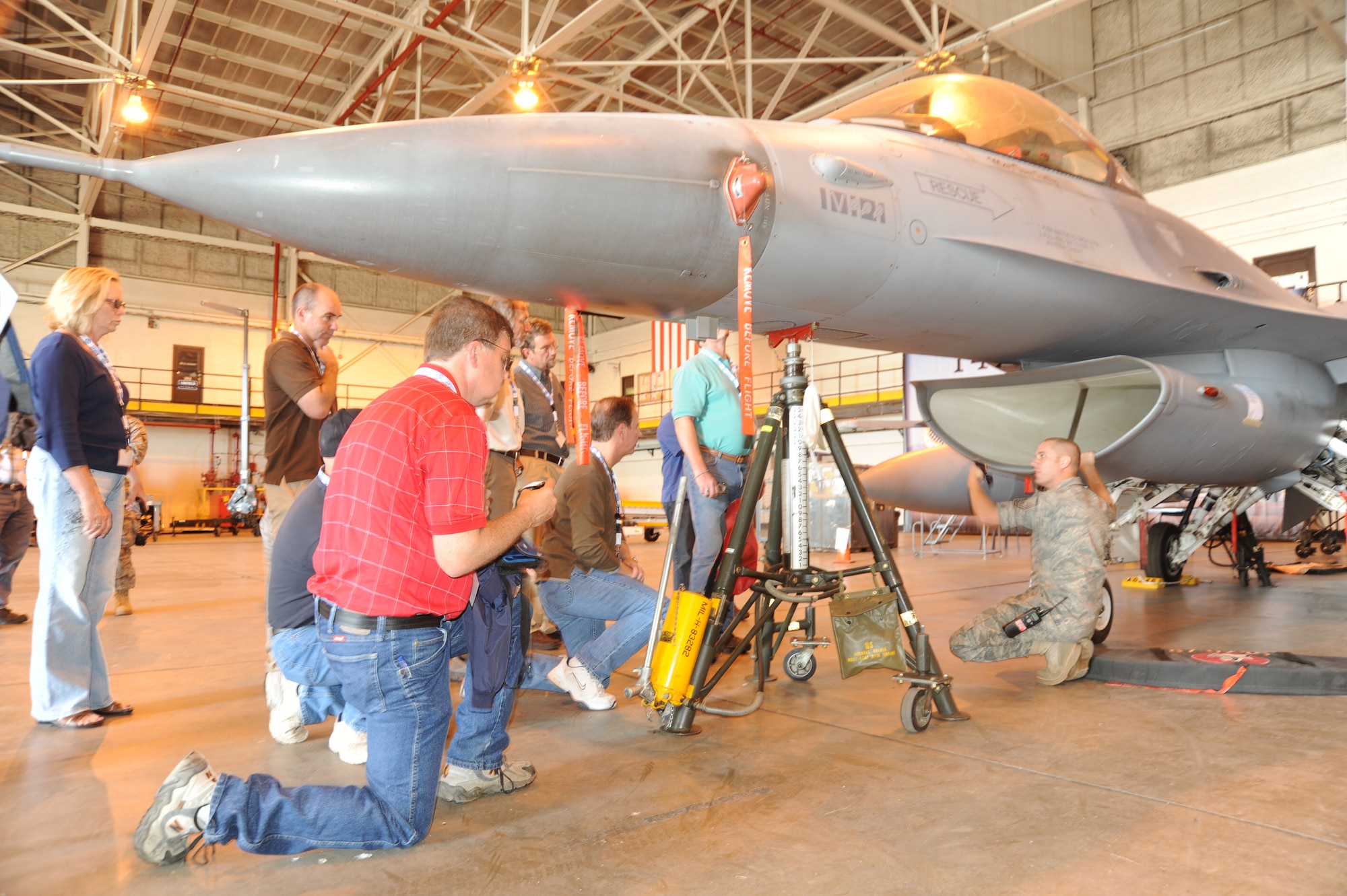 Members of the Colorado Air National Guard showcased 140th Wing capabilities to their employers at Buckley AFB, Colo. July 10. This day was part of the Employers Support of the Guard and Reserve program.