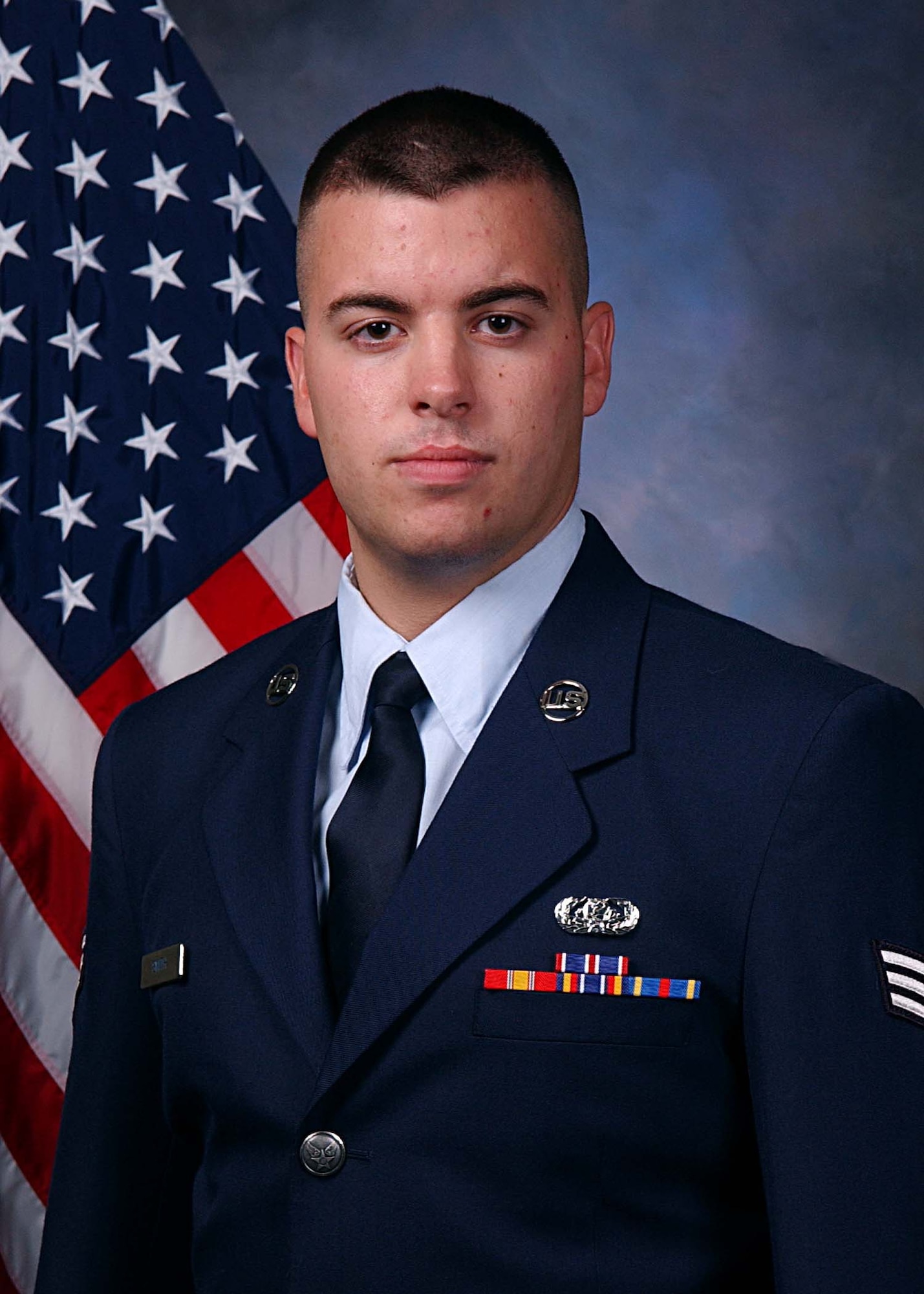 ALTUS AIR FORCE BASE, Okla. -- Senior Airman Donald Smith is the winner of the 97th Communications Squadron Senior Airman Below-the-Zone (BTZ) promotion. (U.S. Air Force photo/Senior Airman Leandra D. Hernandez)