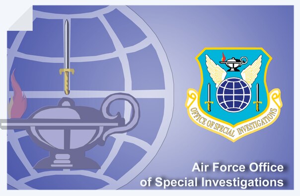 Air Force Office of Special Investigations web banner. (U.S. Air Force graphic by Andy Yacenda, Defense Media Activity-San Antonio)