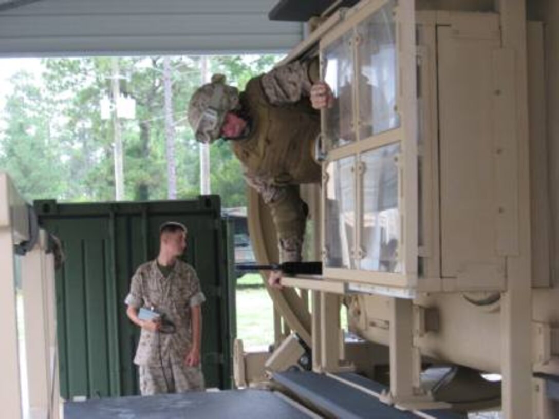 Marines training in MET.