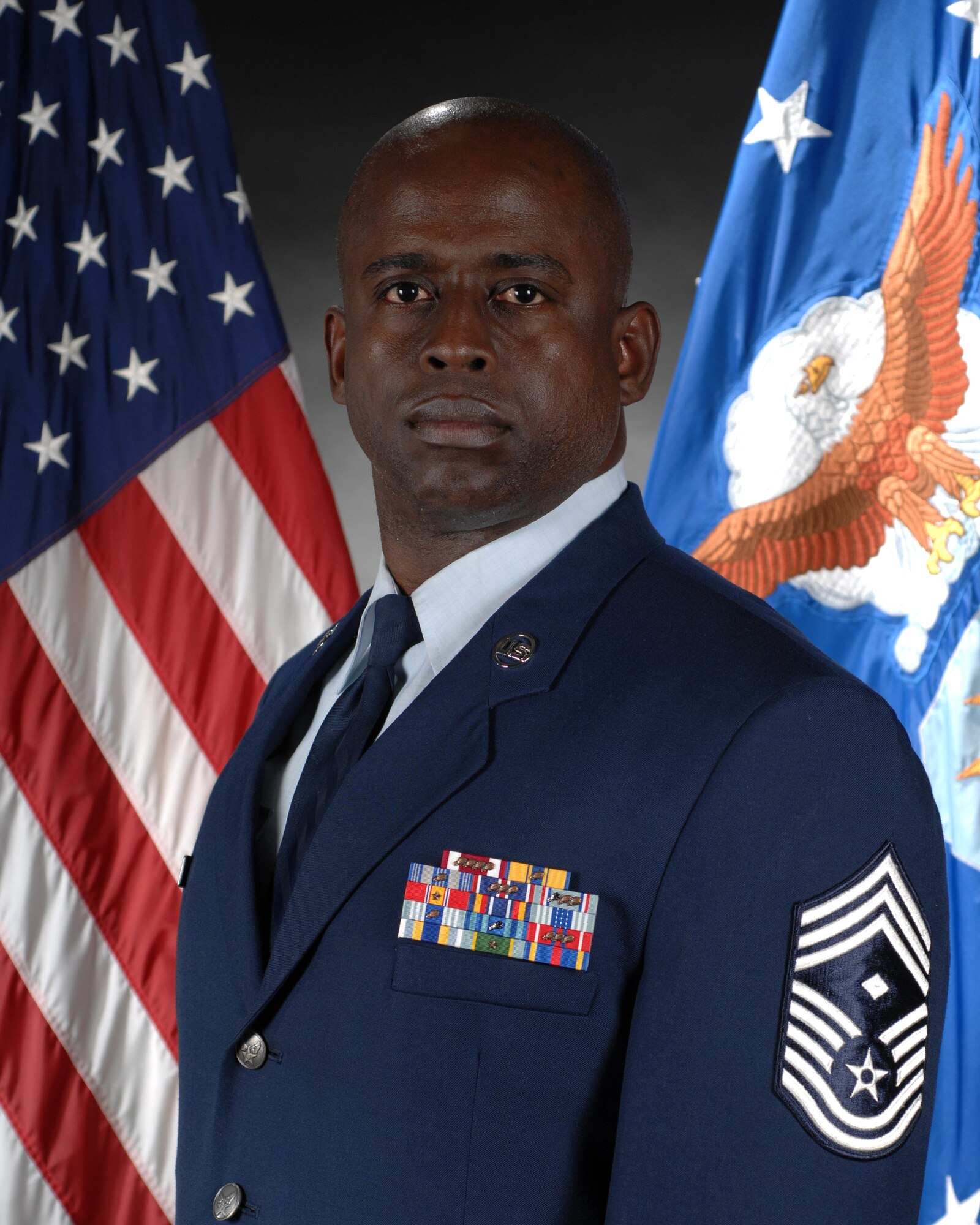 355th Fighter Wing Command Chief Master Sgt. Vincent Howard (new official photo, with command chief insignia, coming soon)
