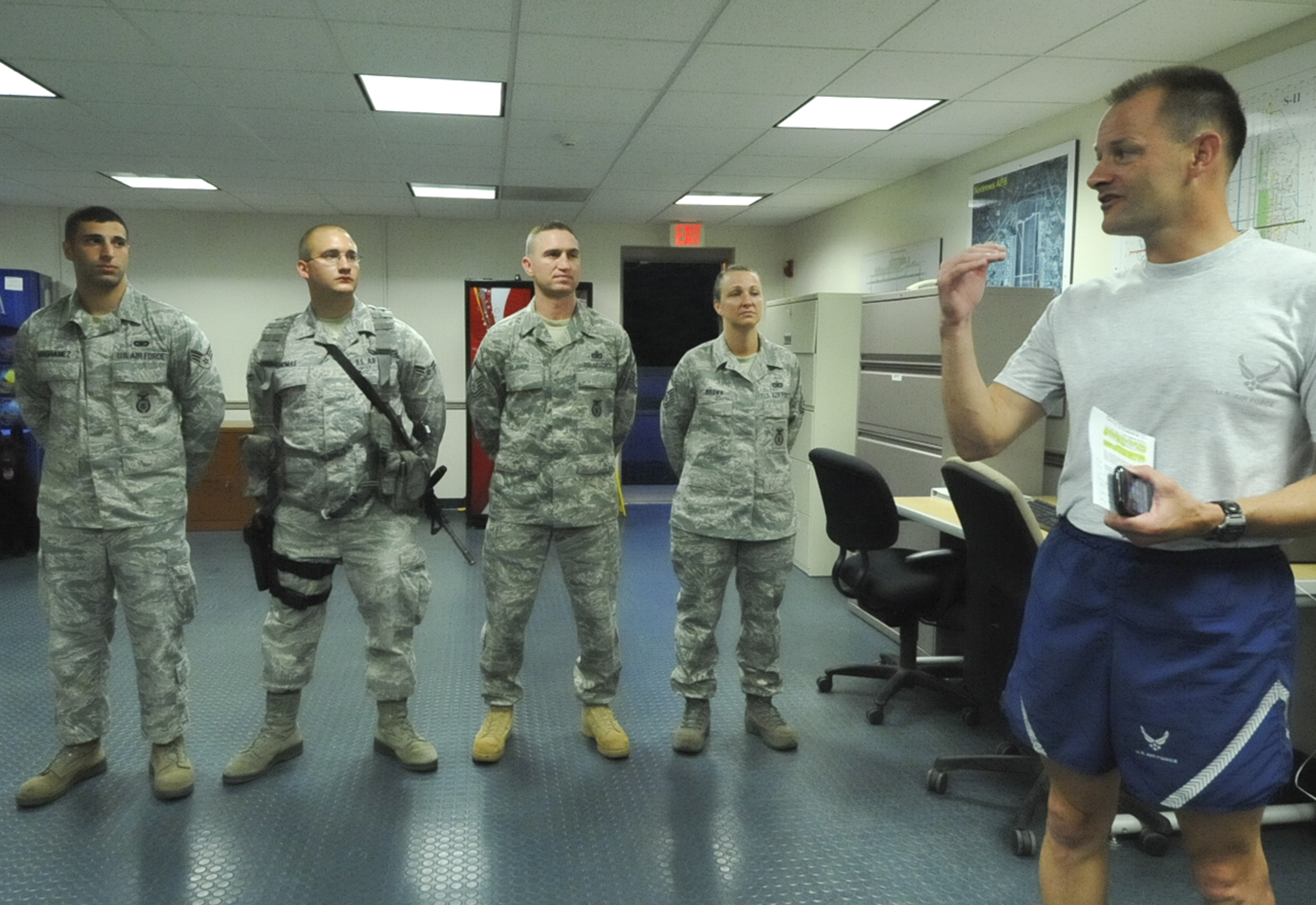 Joint Base Andrews commander coins 316 SFS for superior support