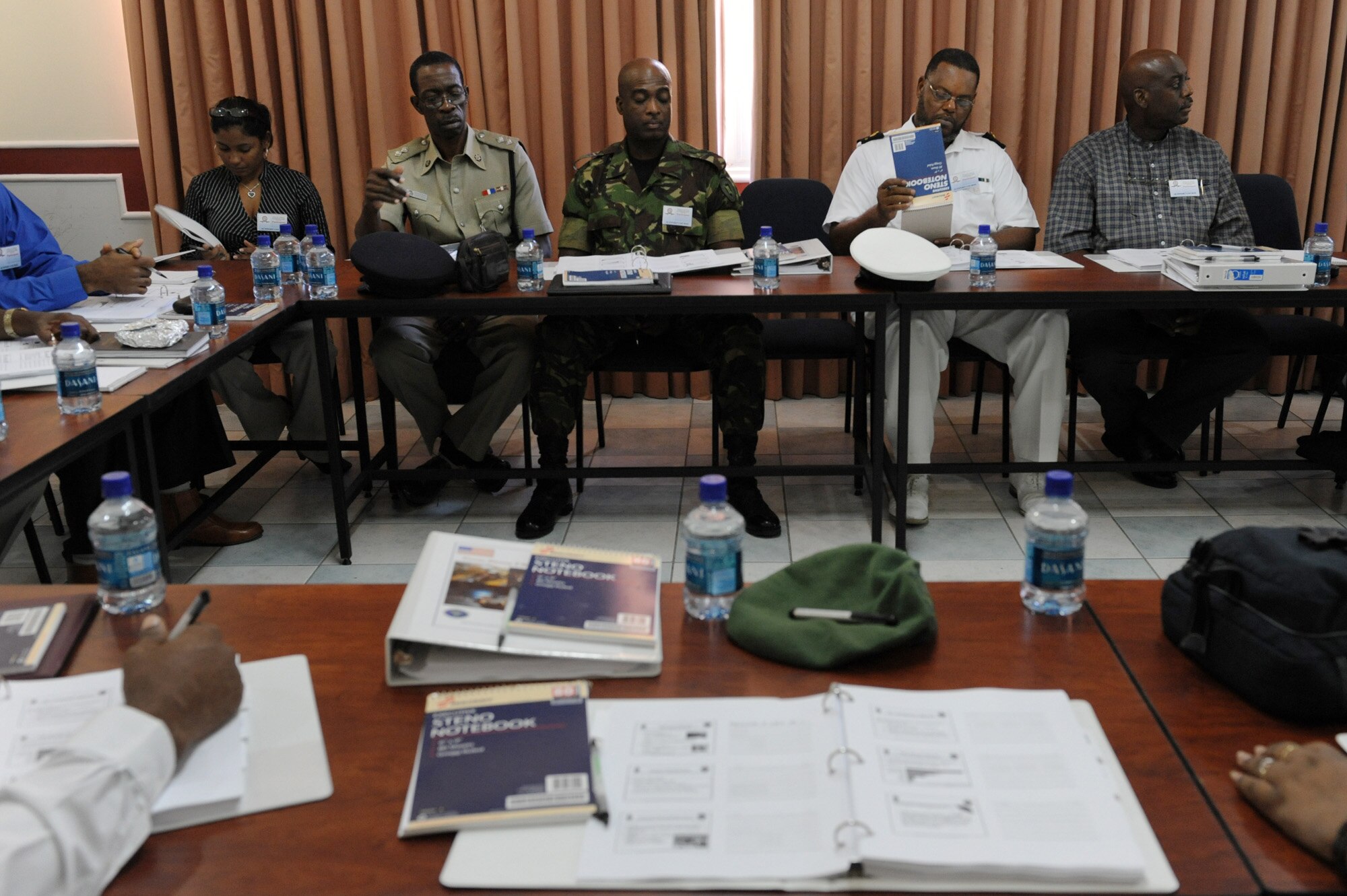 Local officials attend a disaster planning and mass casualty response class for primary care providers Jul. 19, 2010, in Port of Spain, Trinidad and Tobago. The class is taught by the Defense Institute for Medical Operations, United States Air Force School of Aerospace Medicine, Brooks City-Base, Texas. (U.S. Air Force photo/Staff Sgt. Desiree N. Palacios) 