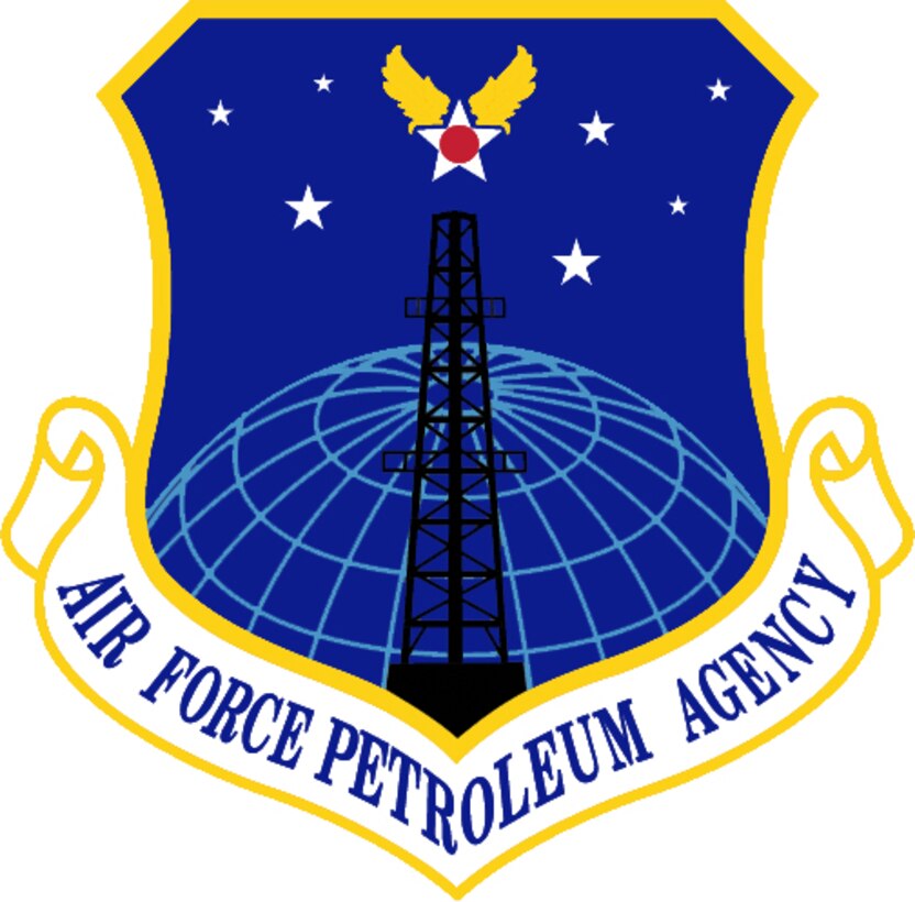 Air Force Petrolieum Agency (Color). Image provided by HQ USAFE/HO. In accordance with Chapter 3 of AFI 84-105, commercial reproduction of this emblem is NOT permitted without the permission of the proponent organizational/unit commander. The image is 7x7 inches @ 72 dpi.