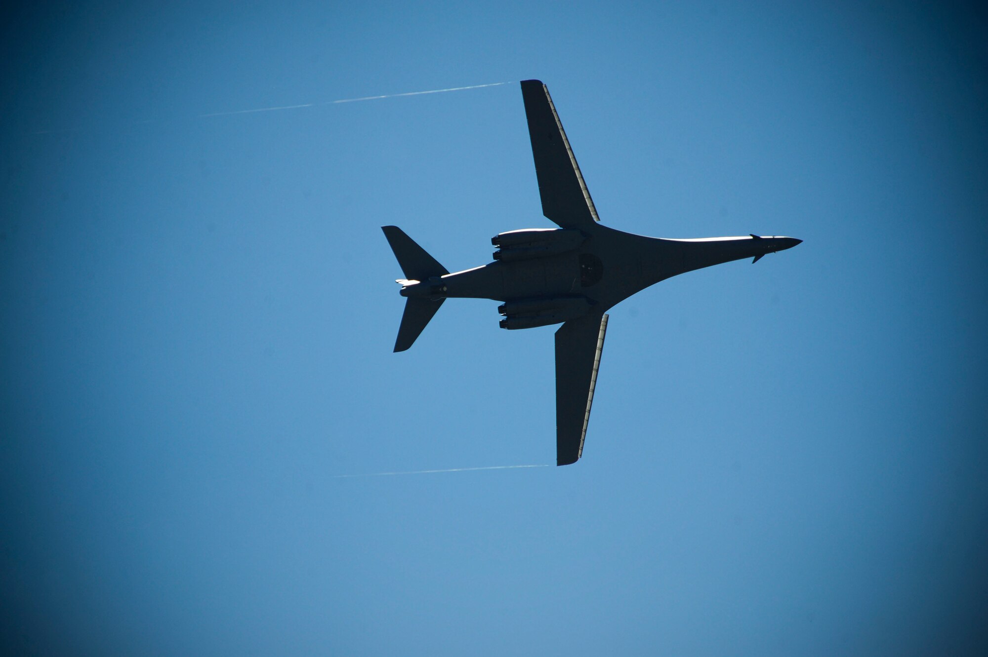 ELLSWORTH AIR FORCE BASE, S.D. – A B-1B Lancer flies during a phase II operational readiness exercise, July 20. B-1’s carry the largest payload of both guided and unguided weapons in the Air Force inventory. (U.S. Air Force photo/Airman 1st Class Corey Hook)