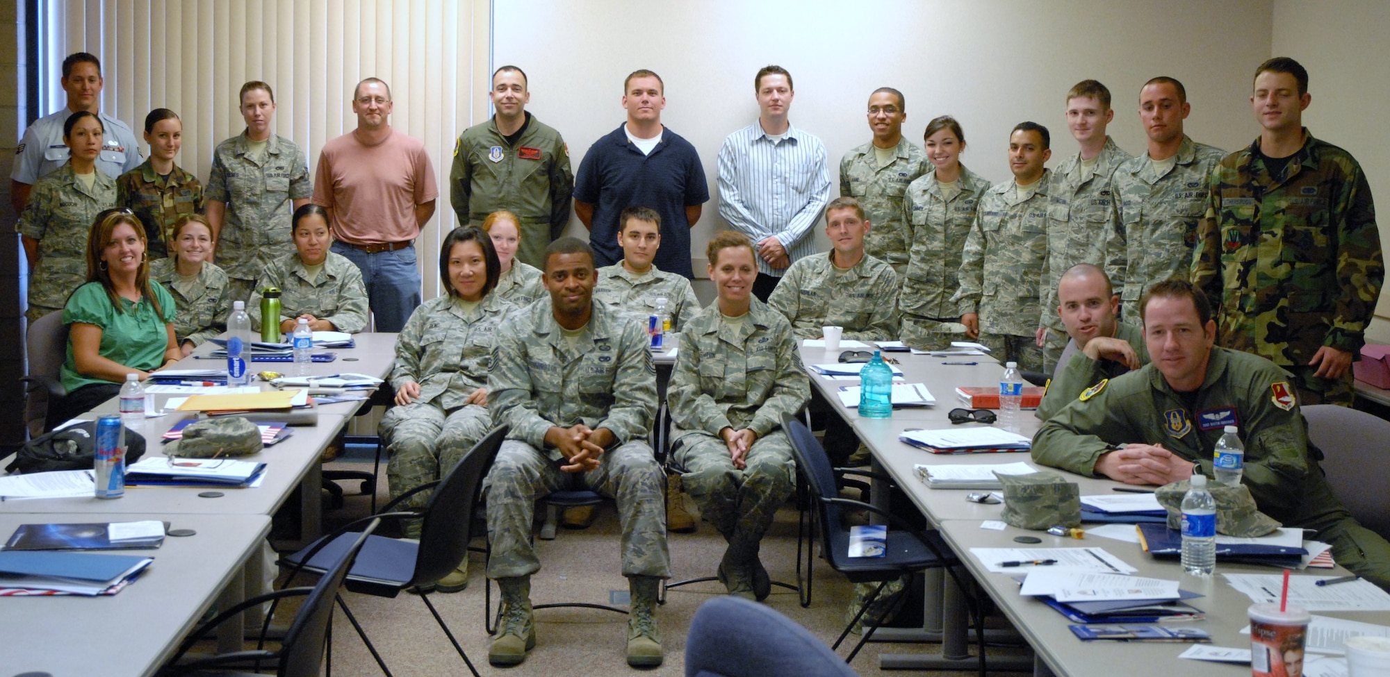 Staff Sgt. Lisa Alimenti, Staff Sgt. Raymond Altamirano, Senior Master Sgt. Michelle Ashton, Staff Sgt. Stephen Collins, Airman 1st Class Tiffany Deng, Tech Sgt. Christie Hoekwater, Senior Airman Nicole Holmes, Airman 1st Class Megan Klimmek, Tech Sgt. Michael Kristy, Airman 1st Class Anton Kushlan, Airman Bradford Lane, Senior Airman Janell Longinotti, Airman 1st Class Linda Noguchi, Staff Sgt. Therese Oswalt, Tech Sgt. Eric Pennington, Senior Airman Timothy Priest, Major Christopher Reeder, Airman Michael Sacci, Captain Jeffrey Souza, Senior Airman Jim Stonebarger, Airman 1st Class Natasha Tolliver, Staff Sgt. Dustin Umberger, Senior Airman Mark Warren, Senior Airman Evan Weston, Staff Sgt. Wesley Wilkins, and Senior Airman Ryan Witherspoon.  