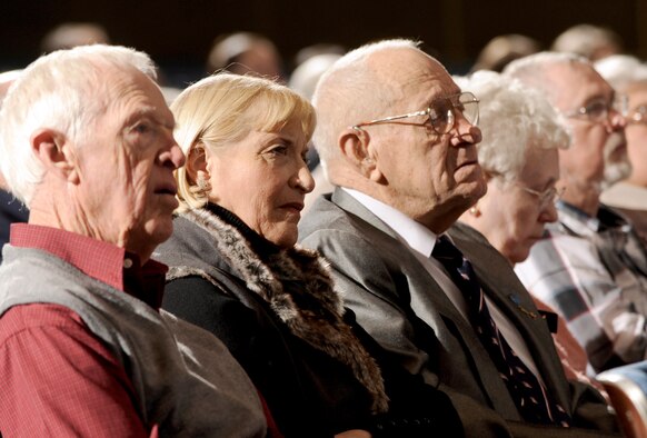 Retirees listen to a presentation by Rep. Doug Lamborn during the 2009 Retiree Appreciation Day at the Air Force Academy Nov. 21, 2009. Congressman Lamborn represents Colorado's 5th Congressional District, which includes the Academy and Colorado Springs. The 2010 Retiree Appreciation Day is scheduled for July 24. (U.S. Air Force photo/J. Rachel Spencer)