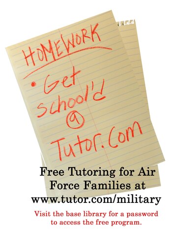 The Department of Defense is currently funding an online tutoring program for military children provided by Tutor.com. Eligible service members and their families connect to expert tutors online for help with homework, test preparation and academic skills in all core subjects at no charge. (U.S. Air Force photo illustration/Staff Sgt. Daniel Bowles)
