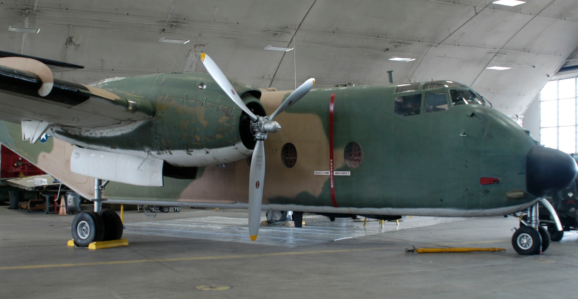 DAYTON, Ohio -- De Havilland C-7A in the Restoration Hangar at the National Museum of the U.S. Air Force. (U.S. Air Force Photo)