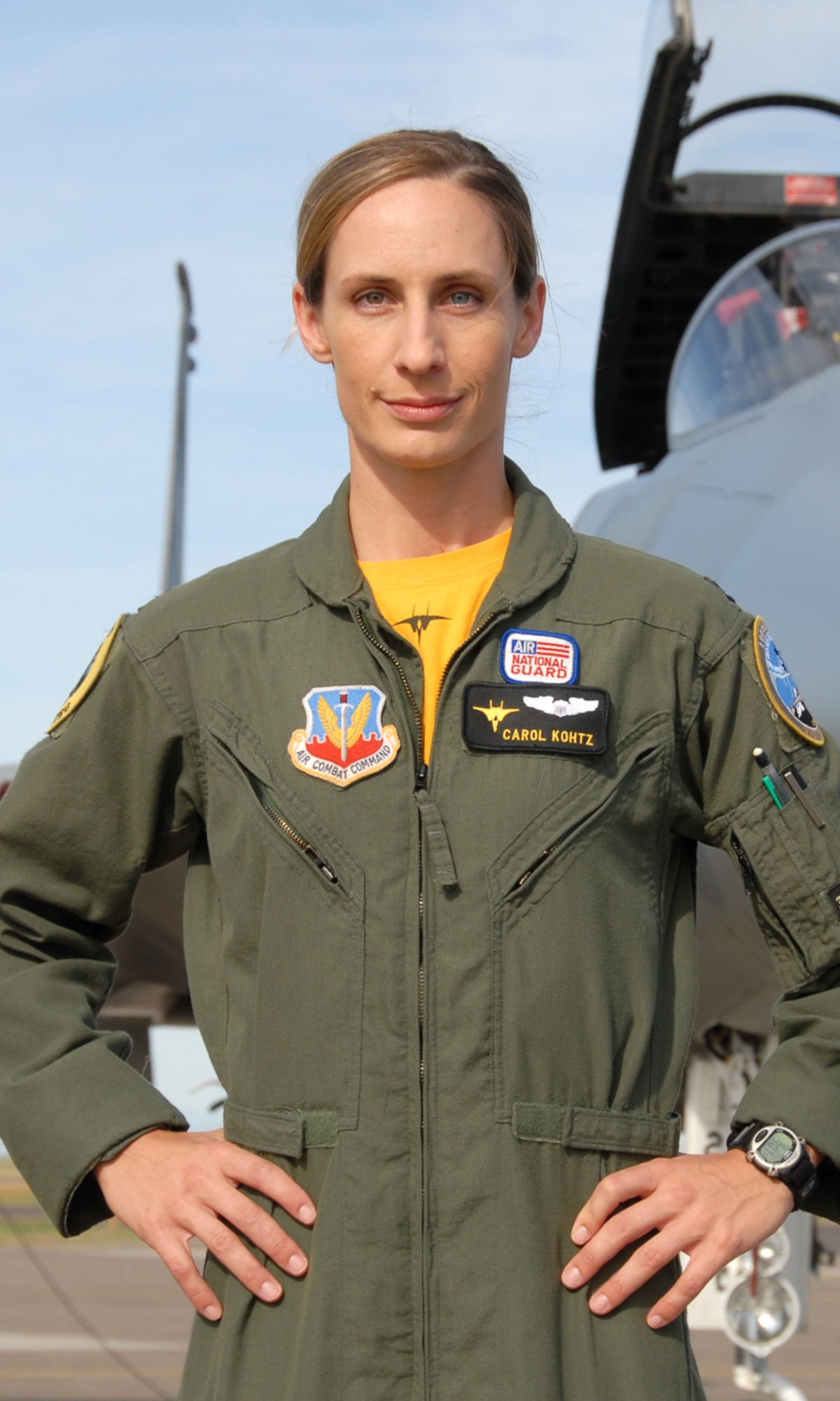 Captain Carol Kohtz recently received top honors as the National Guard’s Flight Safety Officer of the Year during the 2010 Executive Safety Summit held at Fort Worth Texas.  Captain Kohtz will receive a plaque, certificate and be formally recognized during a wing formation.  (U.S. Air Force photo by Senior Master Sgt. Eric Peterson)
