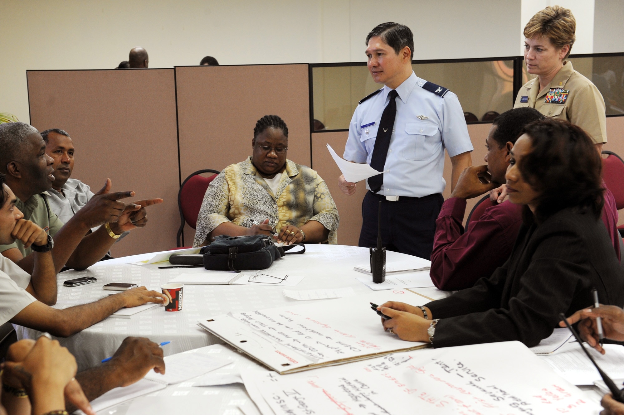 Local officials attend a disaster planning and mass casualty response class for primary care providers July 23, 2010, in Port of Spain, Trinidad and Tobago. (U.S. Air Force photo/Staff Sgt. Desiree N. Palacios)