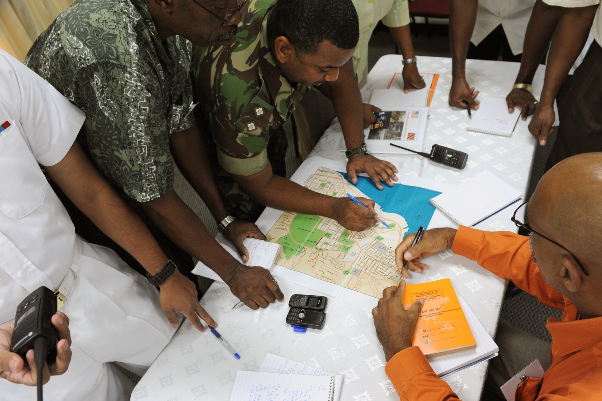 Local officials attend a disaster planning and mass casualty response class for primary care providers July 23, 2010, in Port of Spain, Trinidad and Tobago. (U.S. Air Force photo/Staff Sgt. Desiree N. Palacios)