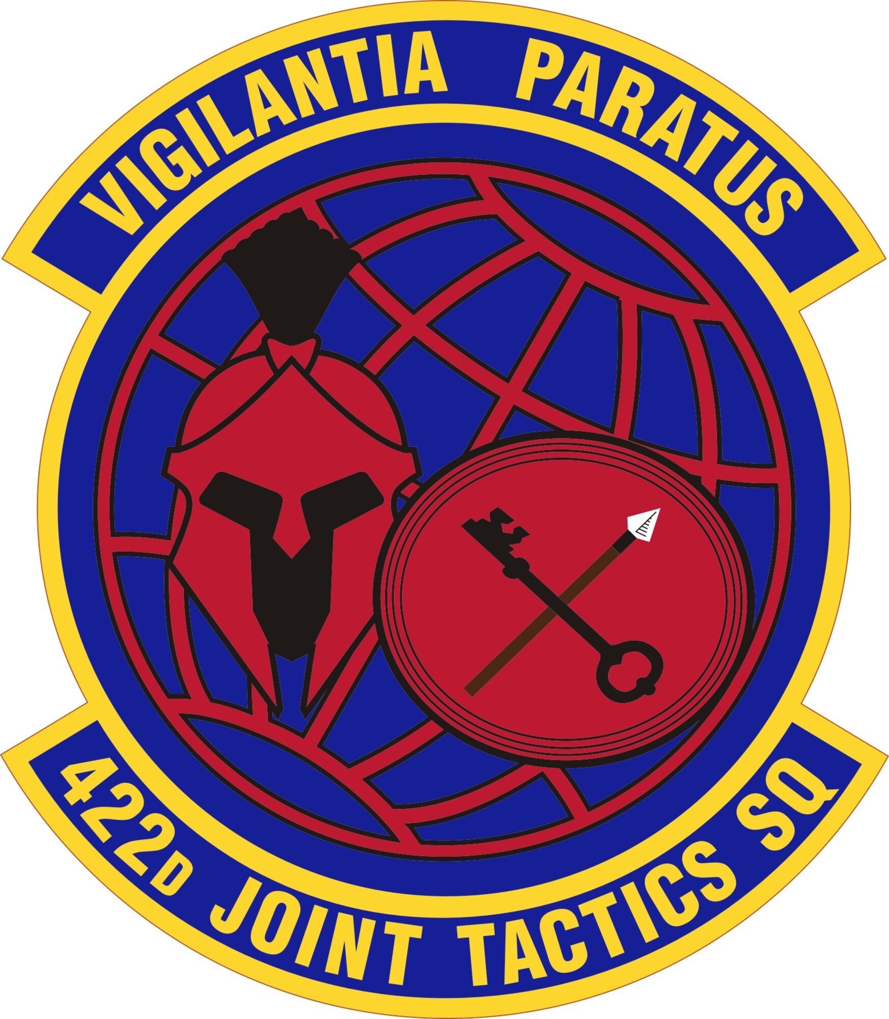 The 422nd Joint Tactics Squadron recently had their official emblem approved by the Air Force Historical Office.  The unit was activated at the United States Air Force Expeditionary Center in March 2010.
