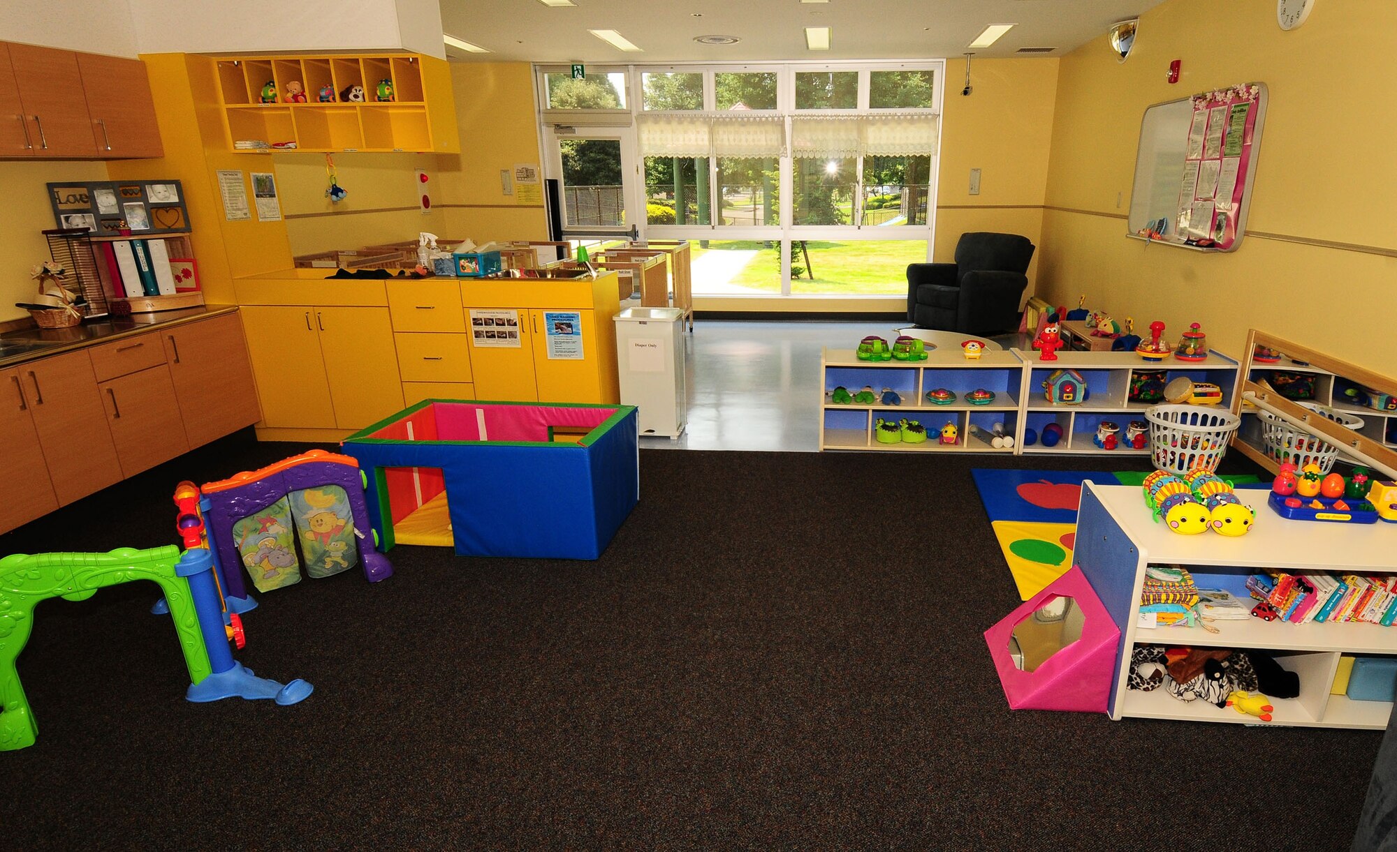 YOKOTA AIR BASE, Japan -- The Childcare Development Center offers a play room full of educational toys for children of all ages. The CDC is a program offered to military members and their dependents with kids. (U.S. Air Force photo/Airman 1st Class Sean Martin)